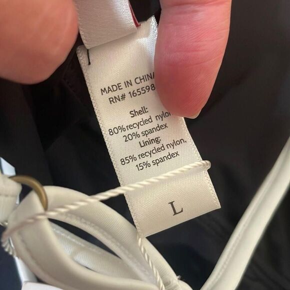 Andie x Mindy The Bells One Piece Swimsuit Black size L NWT - Picture 7 of 7